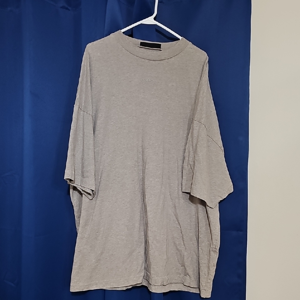 Fear of God Light Gray Short Sleeve Tee